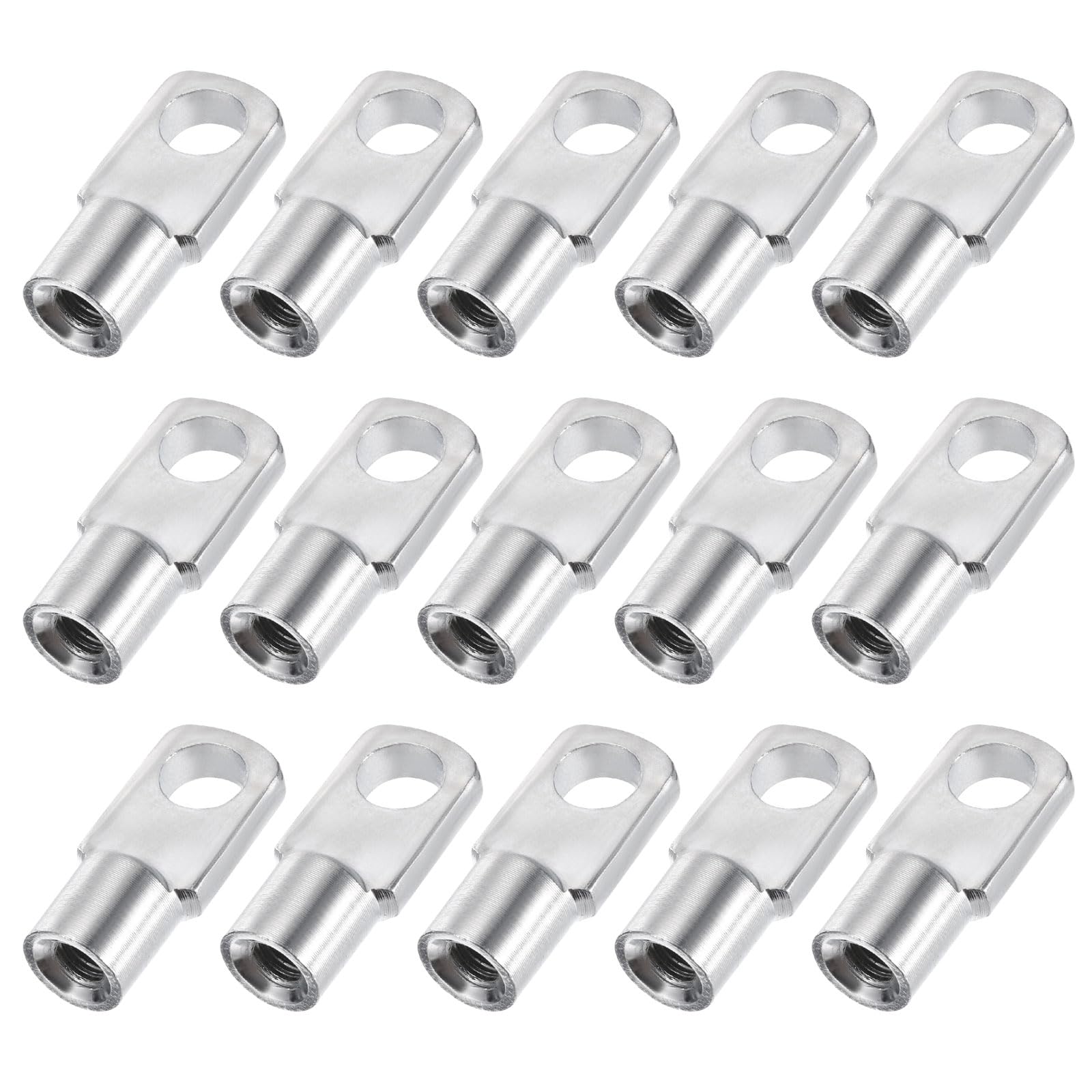 QUARKZMAN Conector de Articulación de Resorte de Gas M6X11mm, Hembra, de Acero Plateado, 15 Unidades