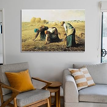 Amazon｜アートポスター 落穂拾い ミレー 印刷 ポスター