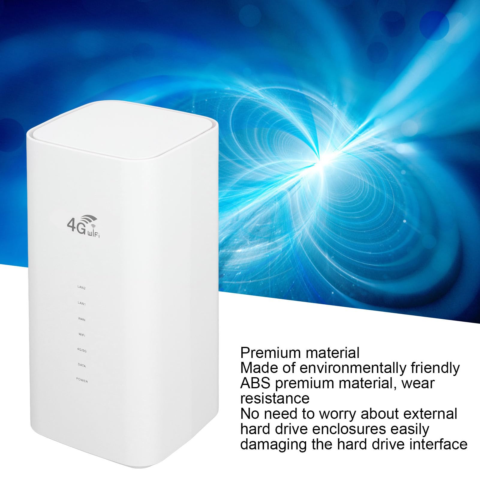 Router 4G LTE Wi-Fi 6 do Bezprzewodowego Internetu w Domu, Mobilny Hotspot WiFi 300Mbps Wymagana Karta SIM, Kieszonkowy Hotspot dla Regionu Europy i Azji w ponad 90 Krajach