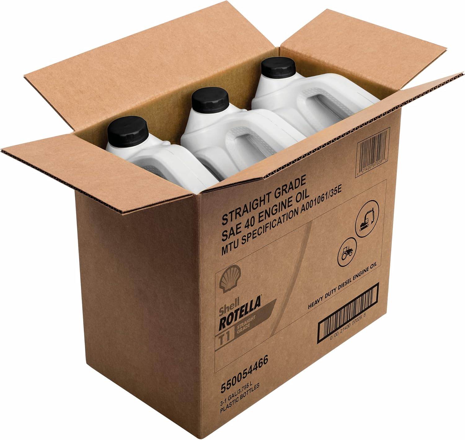 Shell Rotella T1 Conventional SAE 40 Diesel Engine Oil (CF-2/SL, 1-Gallon, Case of 3)