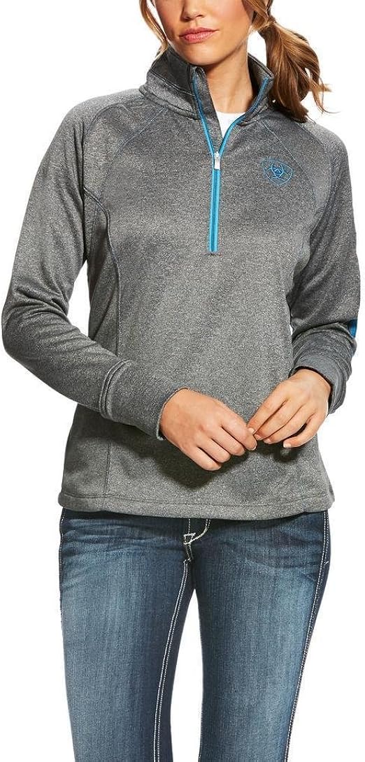Ariat Women's Tek Team 1/4 ZipJacket, Charcoal, XXLarge at Amazon