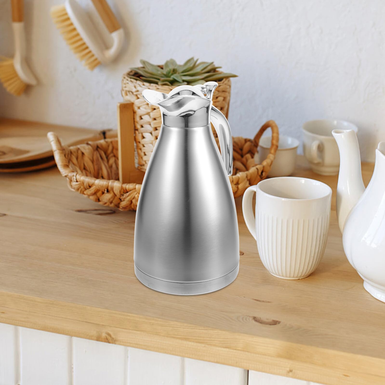 Borraccia Termica in Acciaio Inossidabile 1.5l Design a Grande Capacità e Funzione Antigoccia per Casa e Viaggi