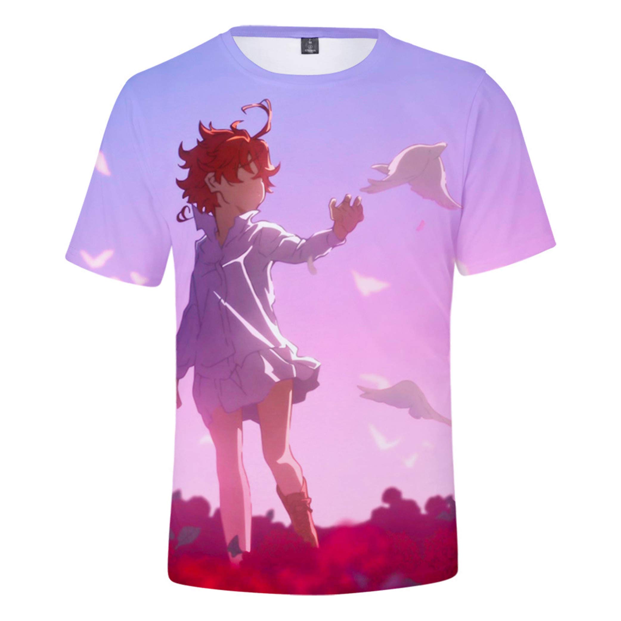 The Promised Neverland Shirt Anime Cosplay T-Shirt Top for Teens Women/Men
