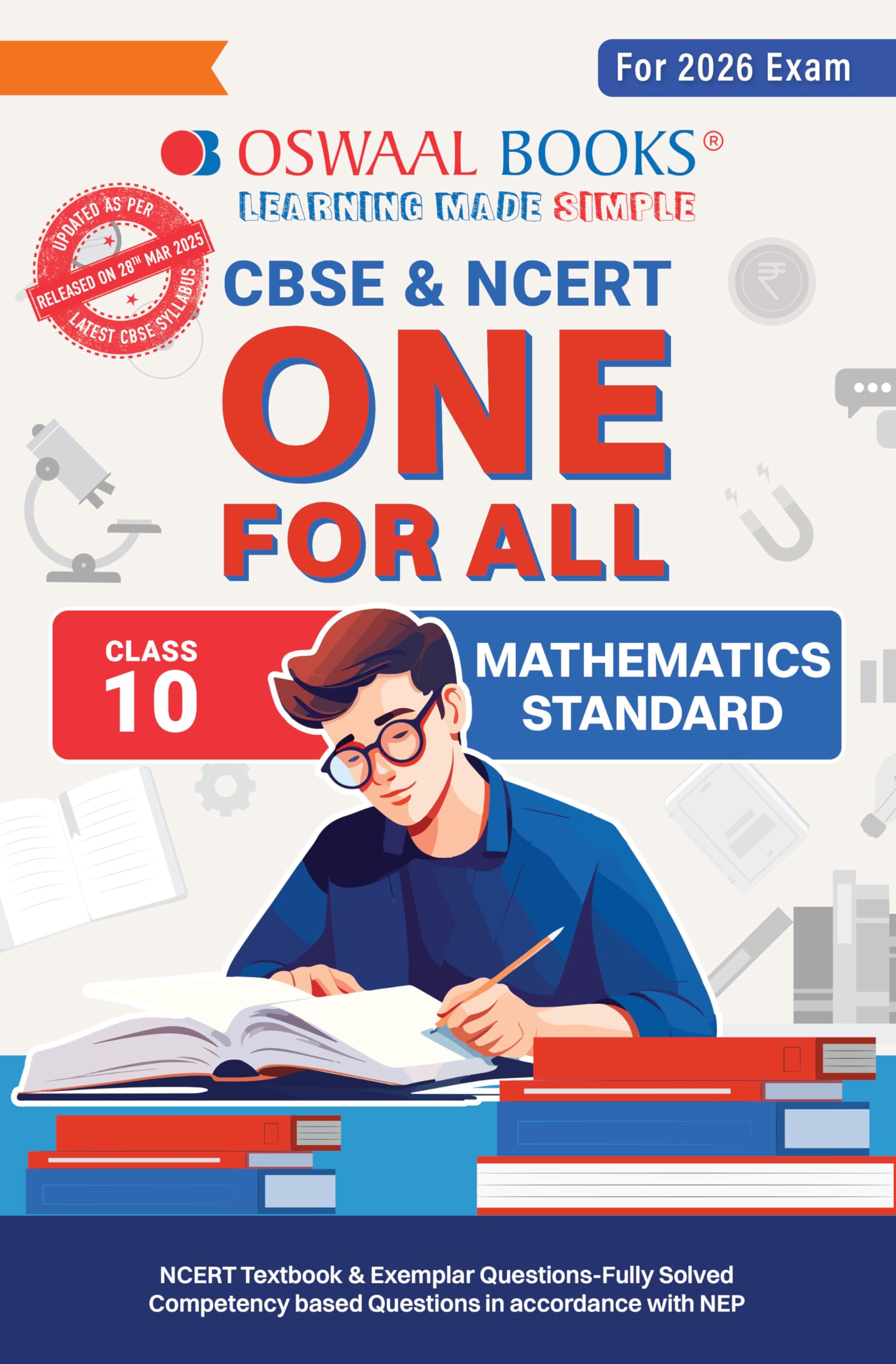 Oswaal CBSE & NCERT One for All Class 10 Mathematics Standard (For 2026 Exam) Paperback – 9 April 2025