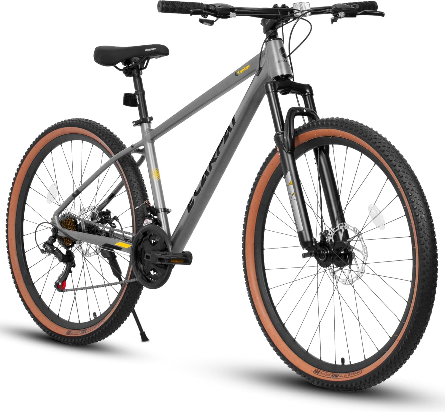 Mountain Bike 24/26/27.5 Inch, Dual Full Suspension Mountain Bike, Christmas New Year Gifts for Mens Womens Bicycles Go to School/Work, 21-Speed Aluminum/Steel Snow Bicycles