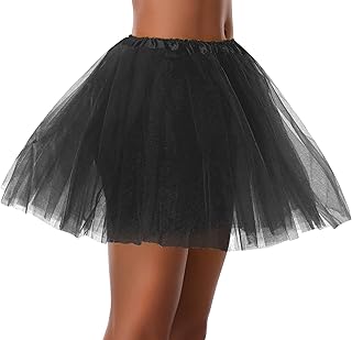 Women Teen Adult Classic Elastic 3 4 5 Layered Tulle Tutu Skirt Costume Bottom