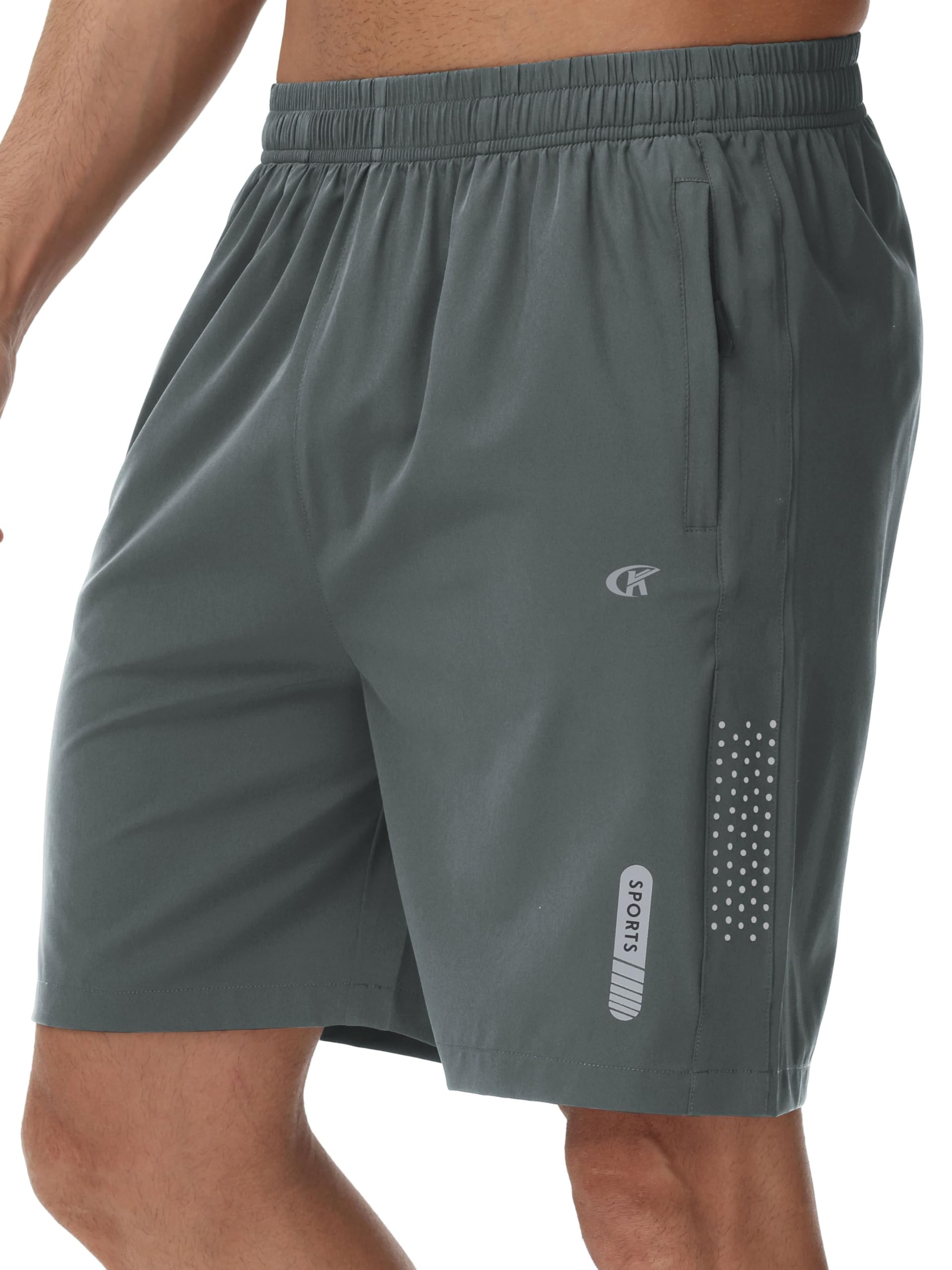 Mens Athletic Running Shorts Quick Dry Workout Shorts Lightweight Sports Gym Basketball Shorts Hiking