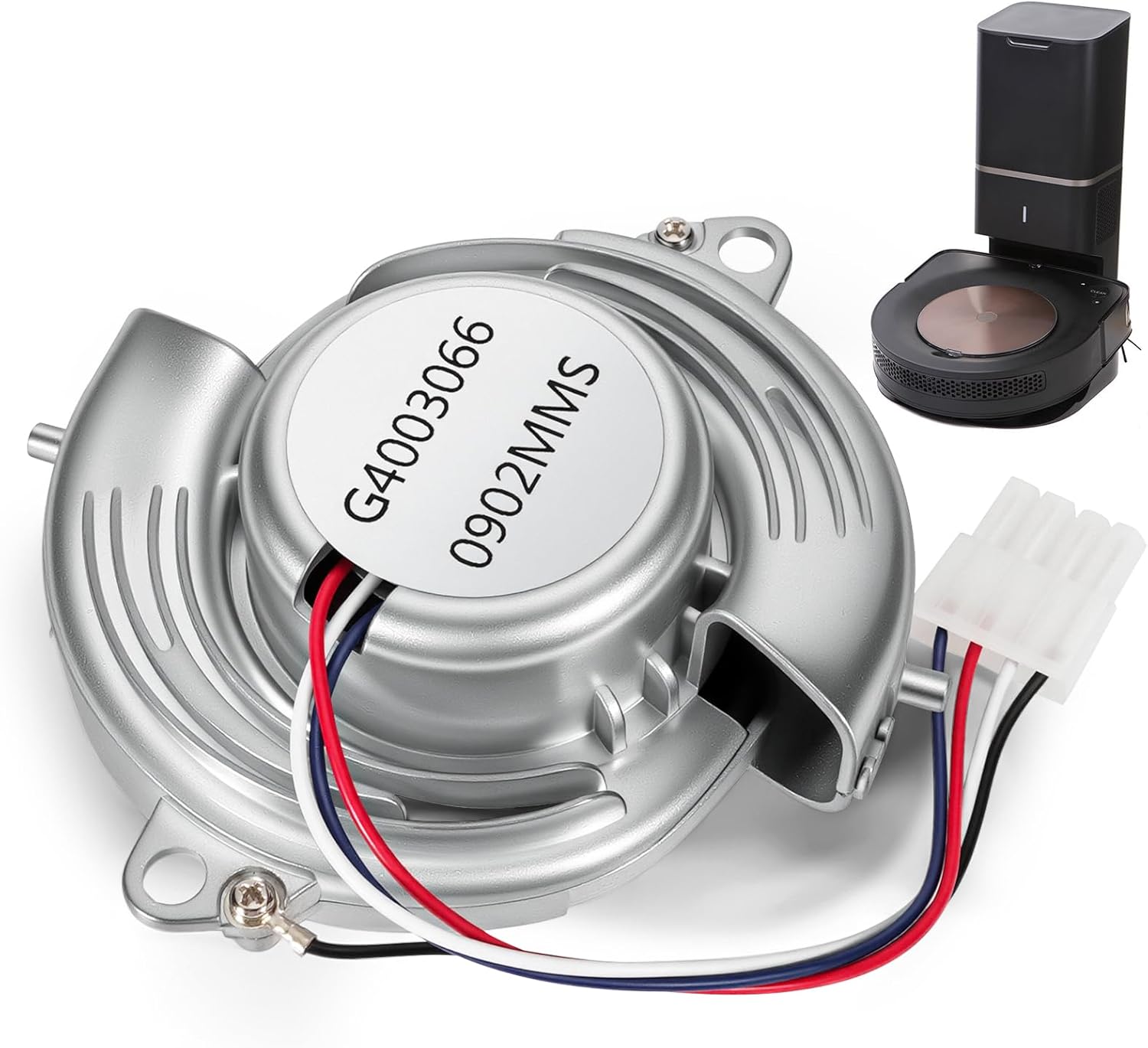 Engine Ventilation Fan Motor Fit for iRobot S9 Smart Sweeper Fan Module, Vacuum Cleaner Motor Module Replacement, Metal Cooling Part for S9 Robot Vacuum Accessories