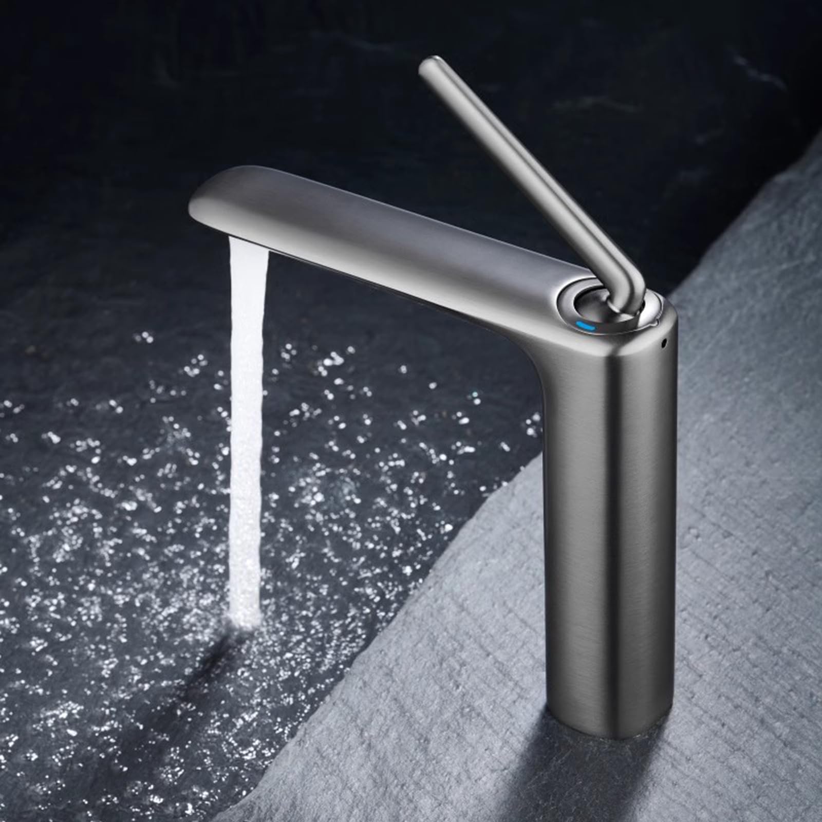 Robinet mitigeur bassin salle de bain monotrou poignée unique laiton