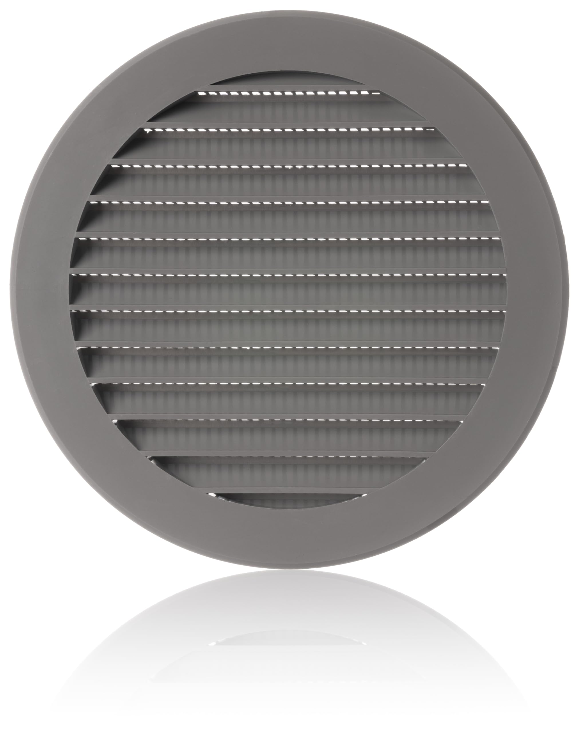 Ø 125mm / 5 inch Plastic Round Ventilation Grille with Anti-Insect Mesh - Grey Air Vent Cover