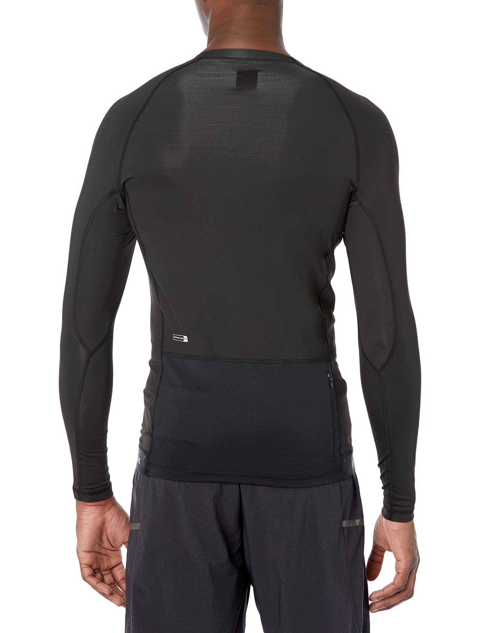 Quiksilver Męska koszulka surfingowa z długim rękawem Rashguard Rash Guard Koszula, czarna, XXL