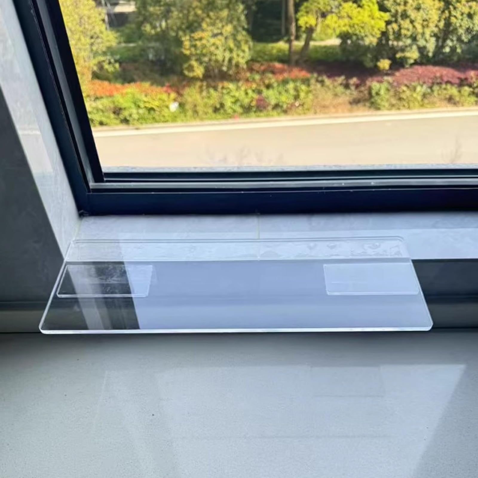 Placa extensora acrílica para el alféizar transparente repisa de ventana 60x20