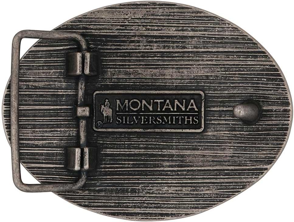 Montana Silversmiths Longhorn Series Attitude Western Belt Buckle