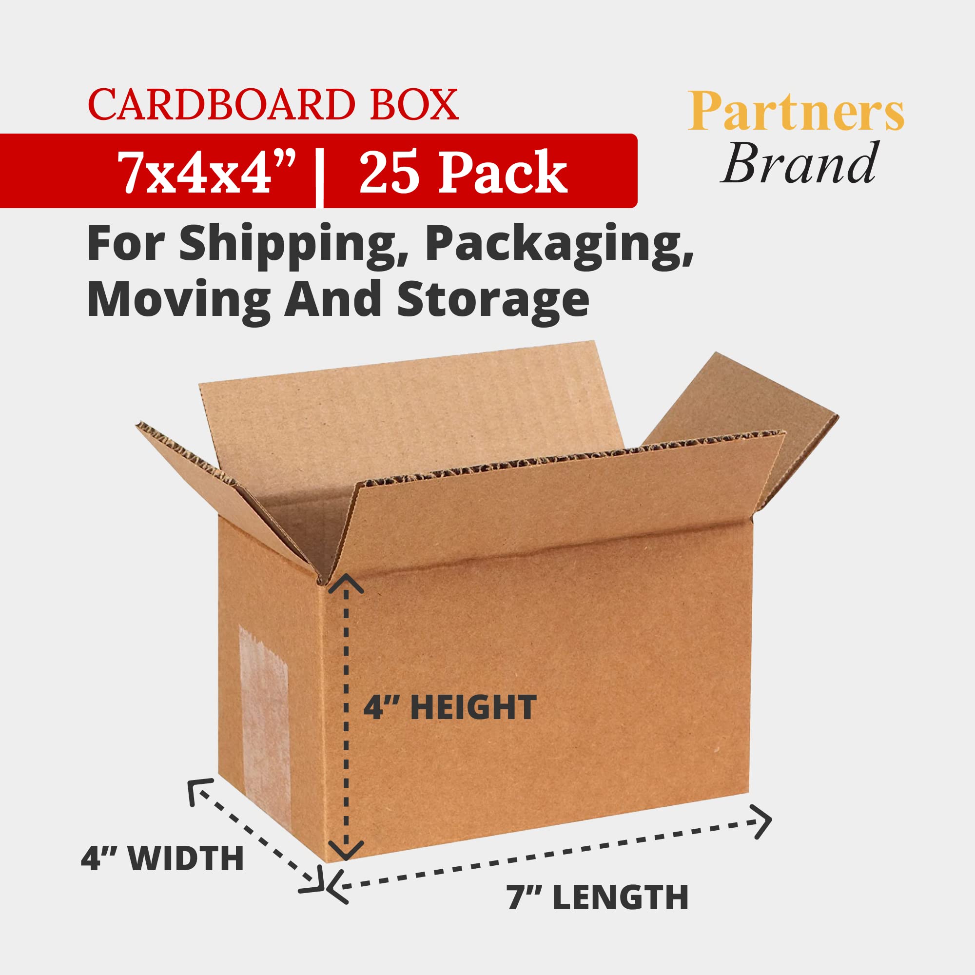Amazon | パートナーブランドp744 Corrugatedボックス、7 