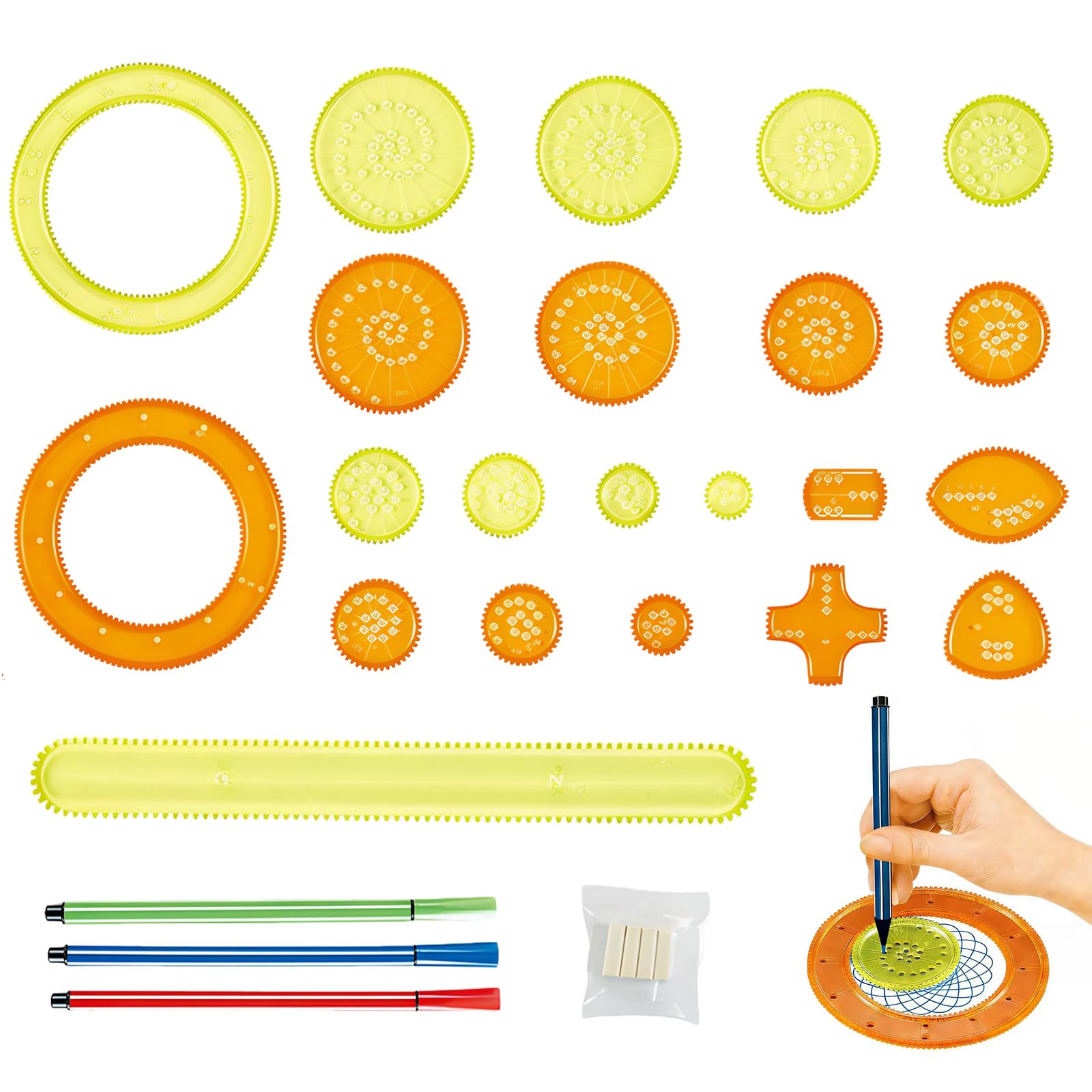 Spirograph Spinning Ruler Set – 26 Pieces