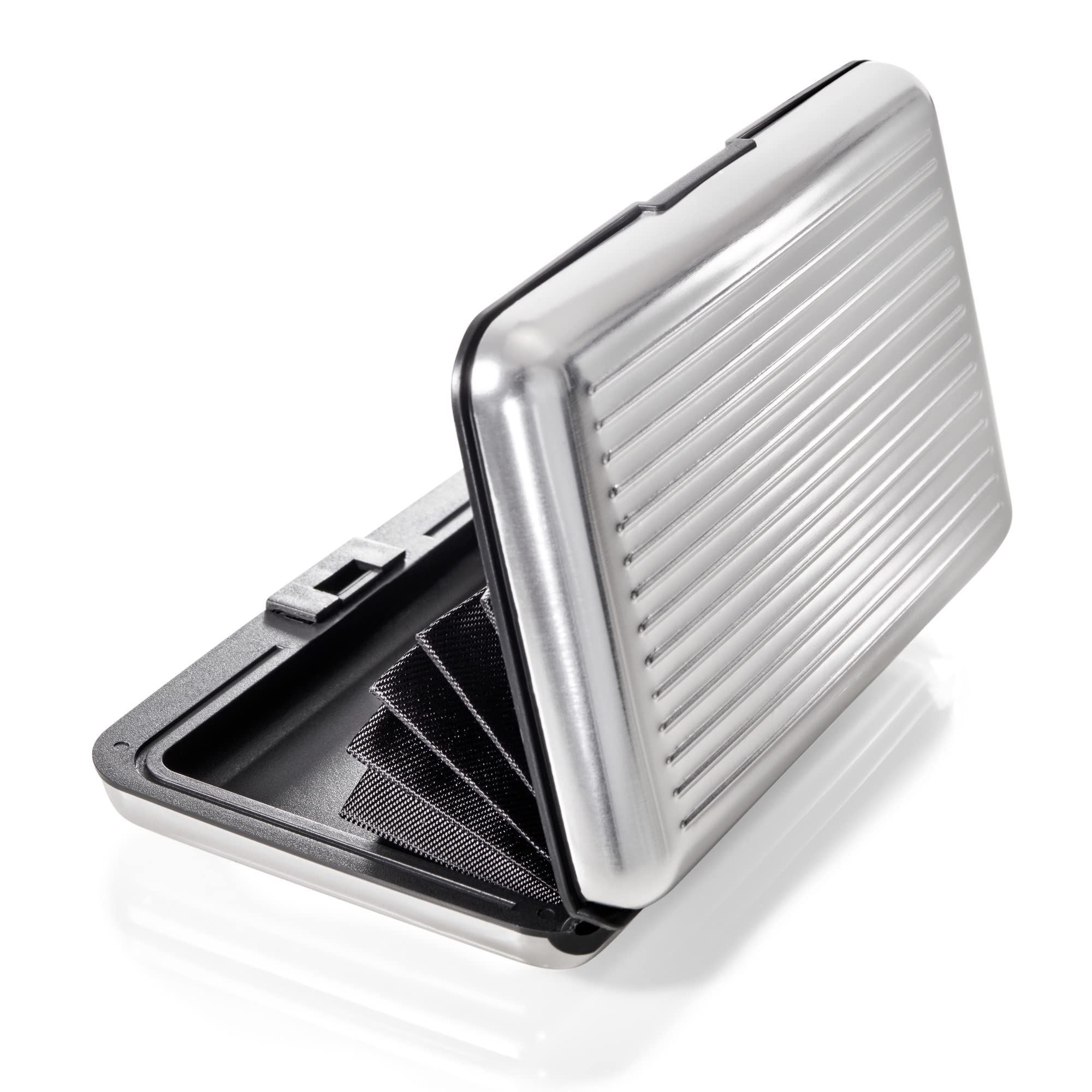 VALLET® Kreditkartenetui aus Aluminium | Ideal als Kartenetui & Visitenkarten Etuis | NFC & RFID Schutzhülle | Schützt Ihre EC-Karten vor unerlaubtem Auslesen | für Damen & Herren