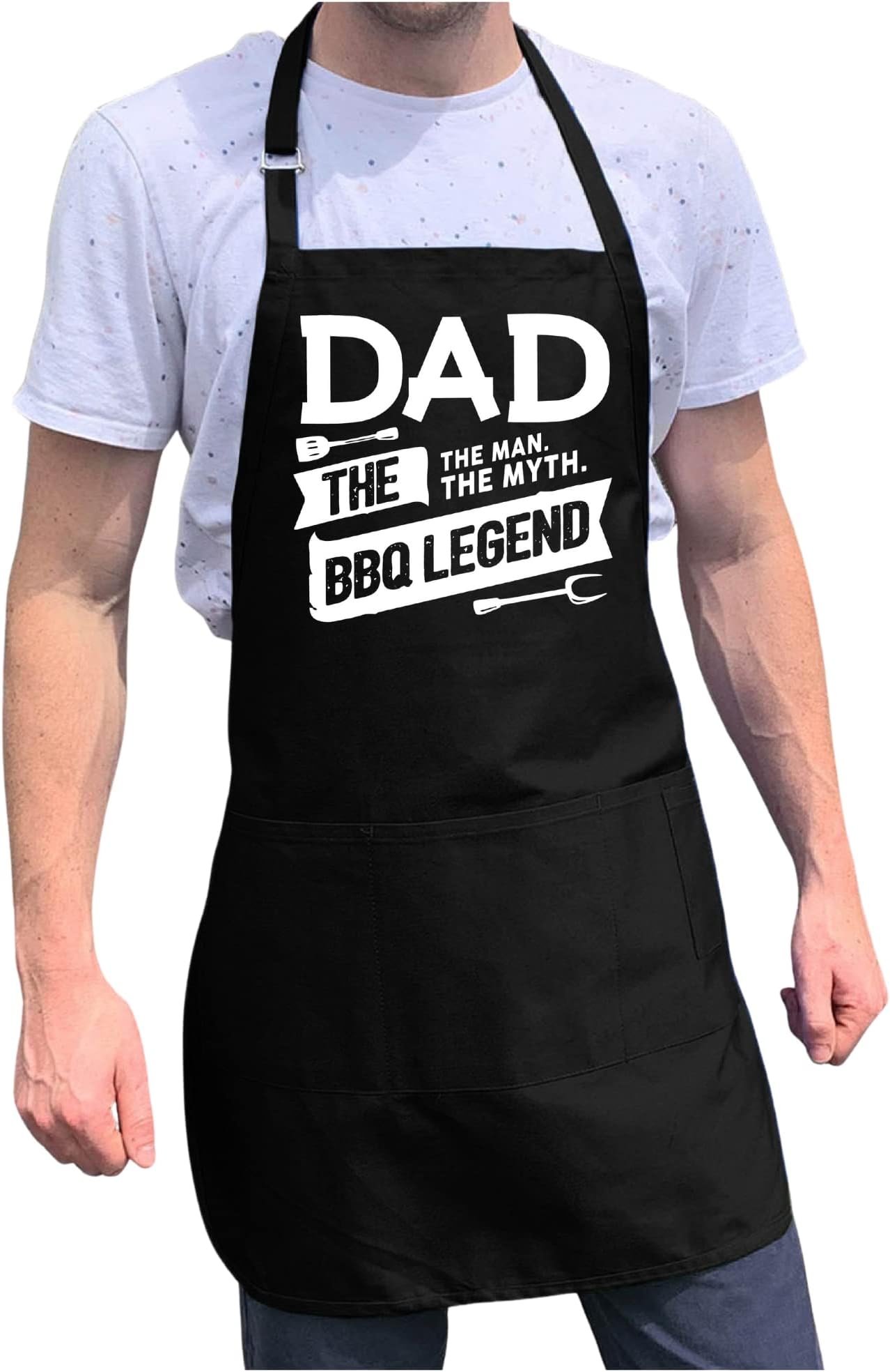 ApronMen - Funny Apron For Men - BBQ Gifts for Men & Unique Gifts for Fathers - Mens Aprons for Grilling