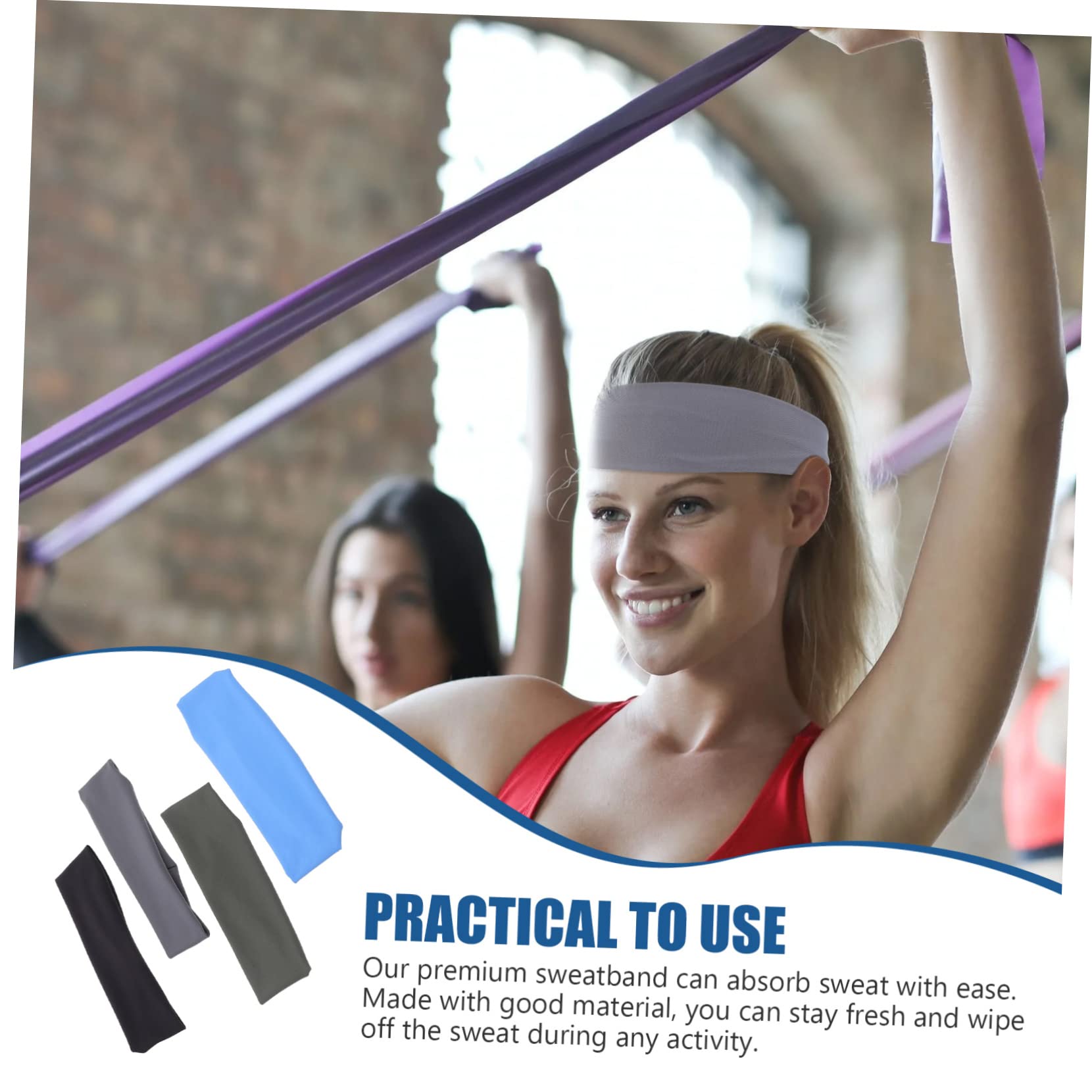 GALPADA 12pezzi Fasce Sportive Traspiranti Per Uomo e Donna Teste Assorbenti Per Allenamento Yoga Corsa e Attività All Aperto Di Fasce Elastiche
