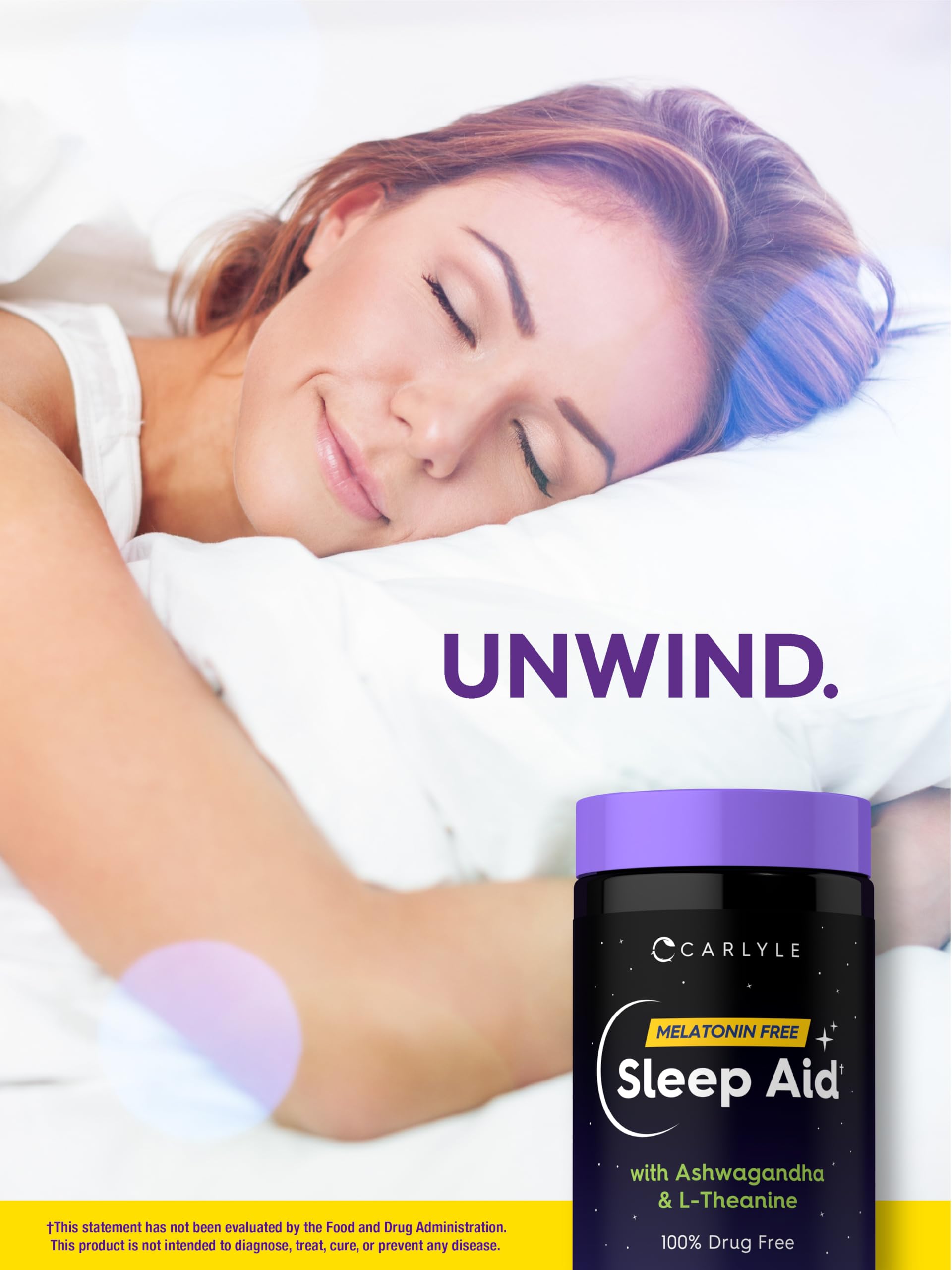Carlyle Sleep Aid Supplement | 90 Caplets | Melatonin Free — Amazon image 6