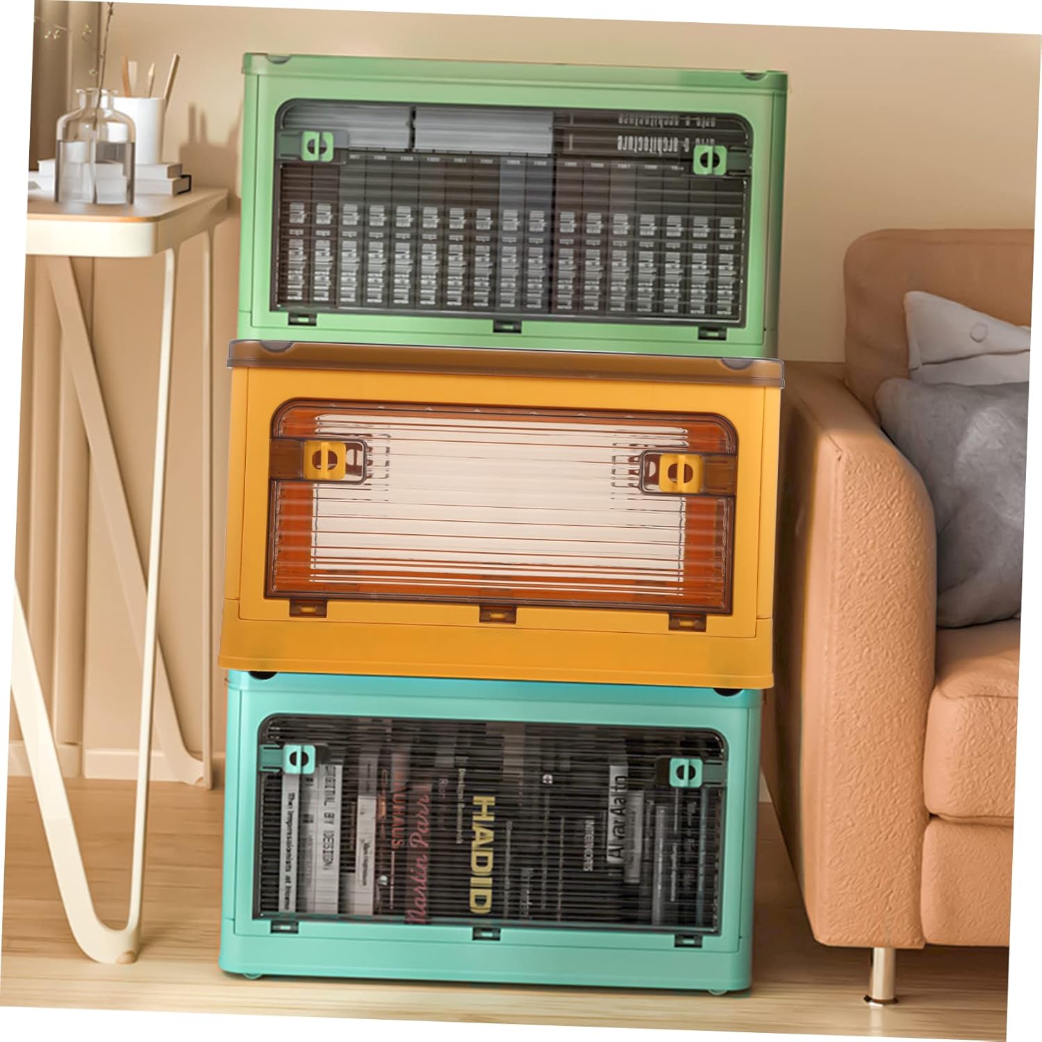 PRETYZOOM Sundries Organizer Box Foldable Home Storage Clothes Holder Rolling Cover