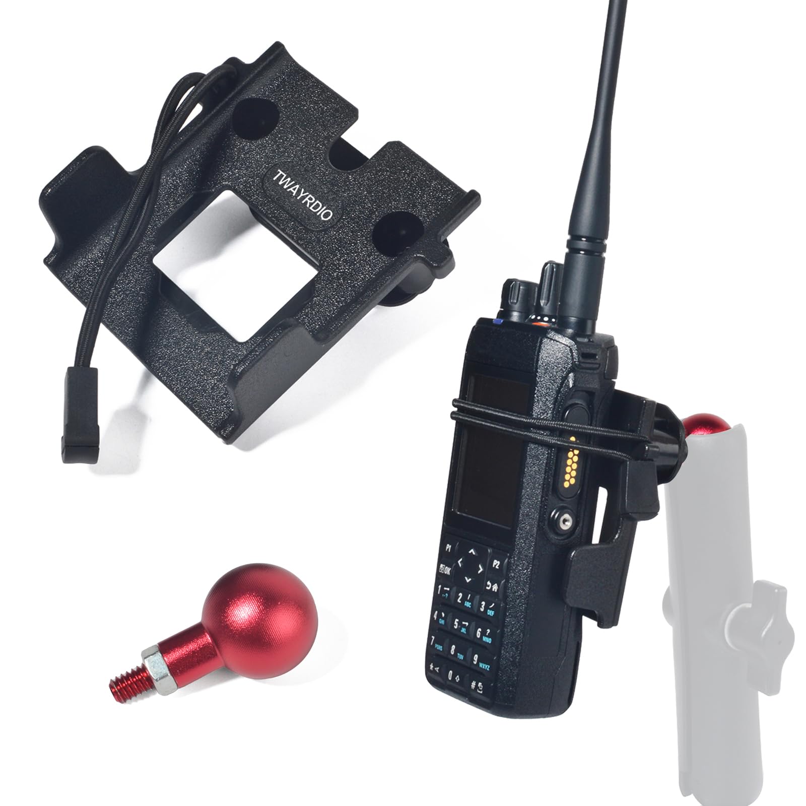 Amazon.co.jp: TWAYRDIO 無線機ホルダー ハンディー機フック掛け 25.4