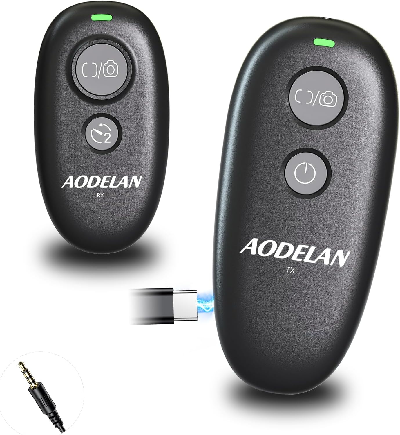 Upgraded USB-C Rechargeable Wireless Remote Control,AODELAN Camera Shutter Release Compatible with Panasonic S5IIX, BS1H, GH6, GH5II, GH4, GH3, FZ1000II, FZ2500, FZ300