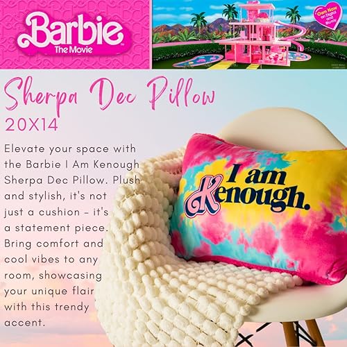 Miniatura 2 de Franco Barbie Movie Luxe - Almohada decorativa de sherpa de felpa súper suave de 20 pulgadas (producto oficial)