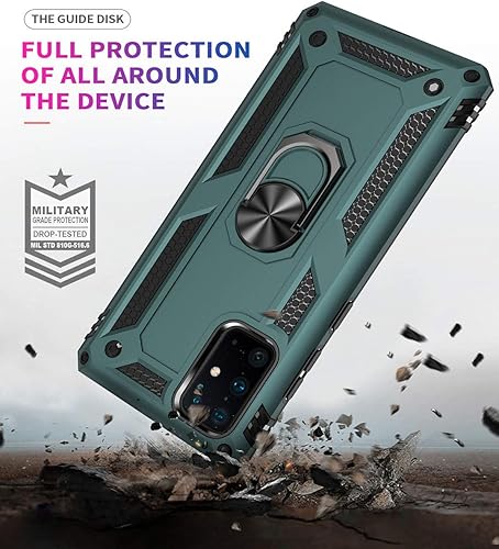 Miniatura 6 de Funda S20+, funda S20 Plus, ADDIT grado militar, funda de parachoques para Samsung Galaxy S20 Plus antiarañazos, con soporte de anillo para coche