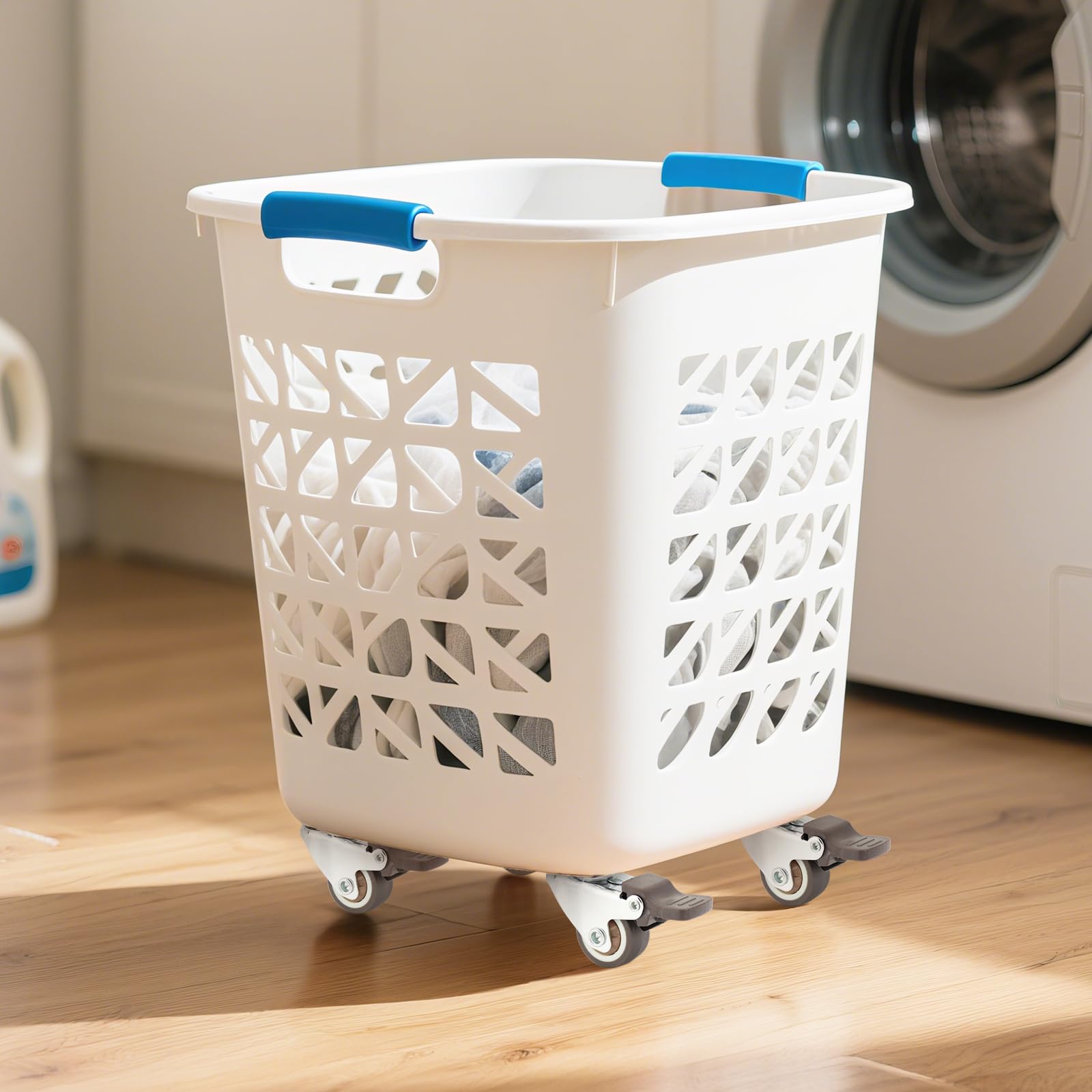 Juego de 12 ruedas pequeñas de 2,5 cm (1 pulgada), ruedas de goma blanda de perfil bajo para muebles, ruedas giratorias de 360 grados, ruedas ligeras y flexibles para armarios, cajas, basura y bric