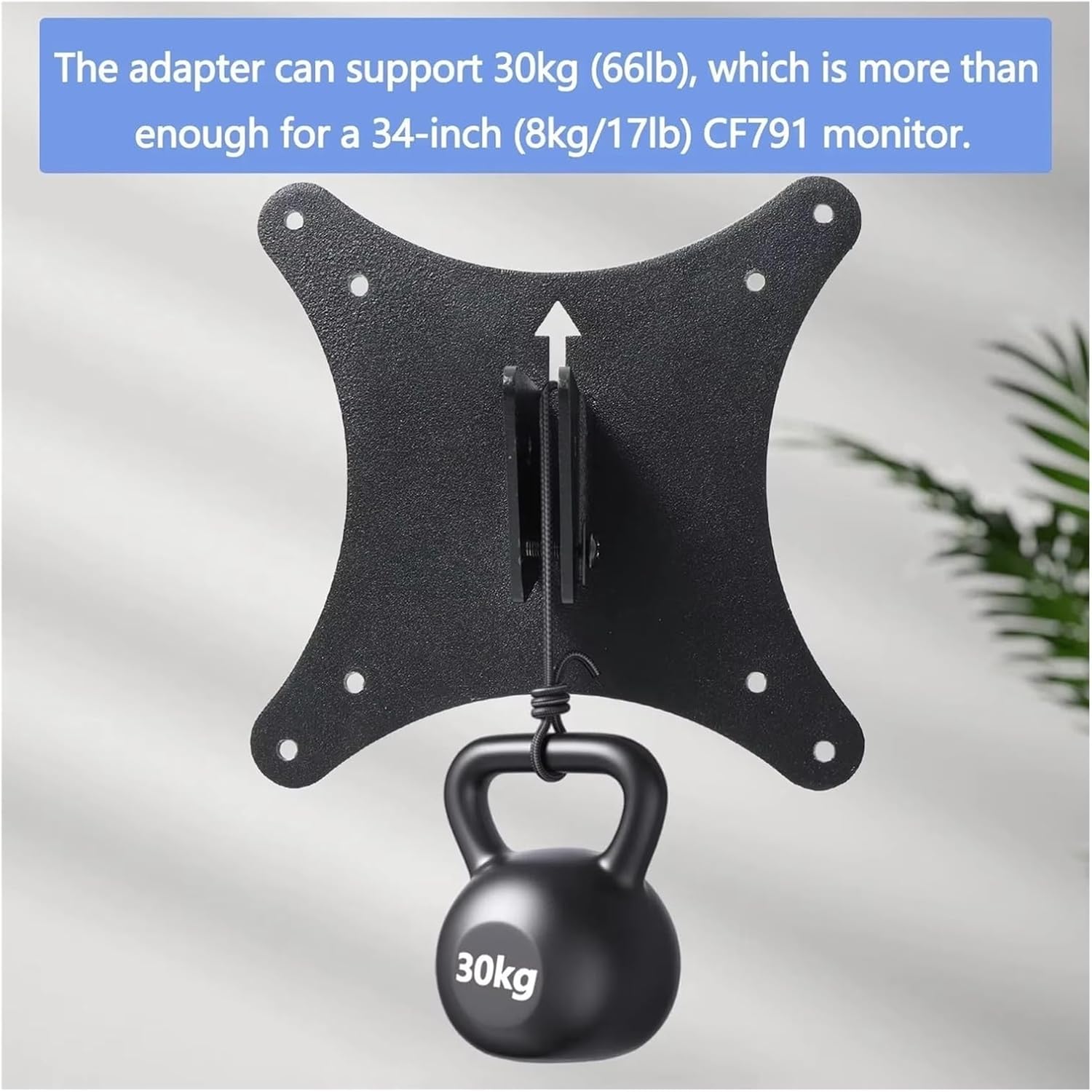 Wall Mount Adapter Bracket，Compatible for Samsung，CJ79 Series CF79 Series Curved Widescreen Monitor C34J791 C34F791 LC34J791 LC34F791 Mount Adapter Bracket(Black)