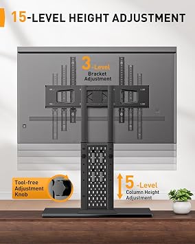 Perlegear Rolling TV Stand & Table Tv Stand