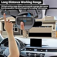 Vista 4 de 2 para Liftmaster Chamberlain Craftsman Abridor de puerta de garaje remoto 373LM 973LM 893LM 893MAX Universal, morado, amarillo, verde, naranja, rojo