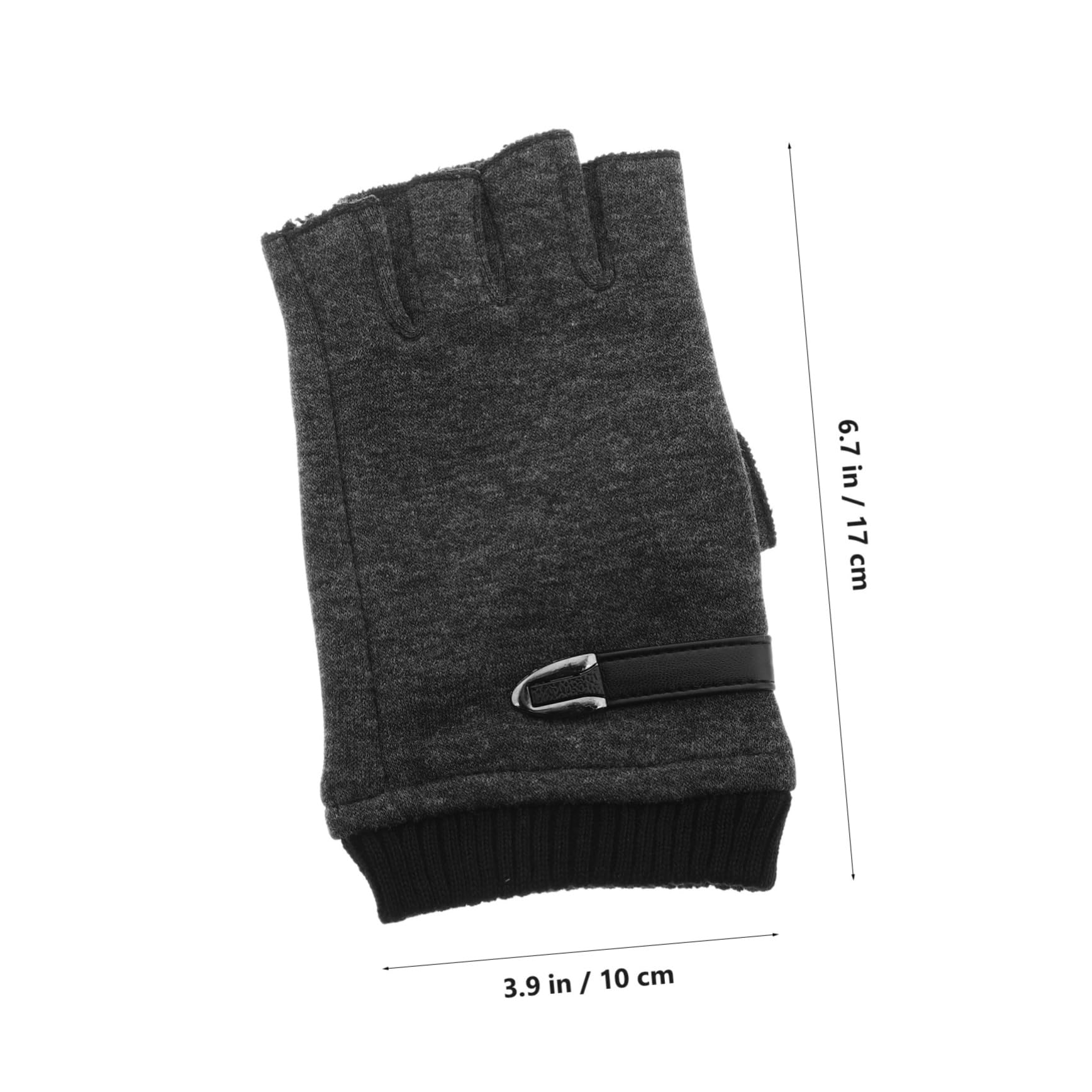 VICASKY 1pair Warm Half Finger Gloves Thermal Fingerless Mittens for Outdoor Activities Student-Friendly Design Enhanced Grip Non-Pilling for Driving and Cycling