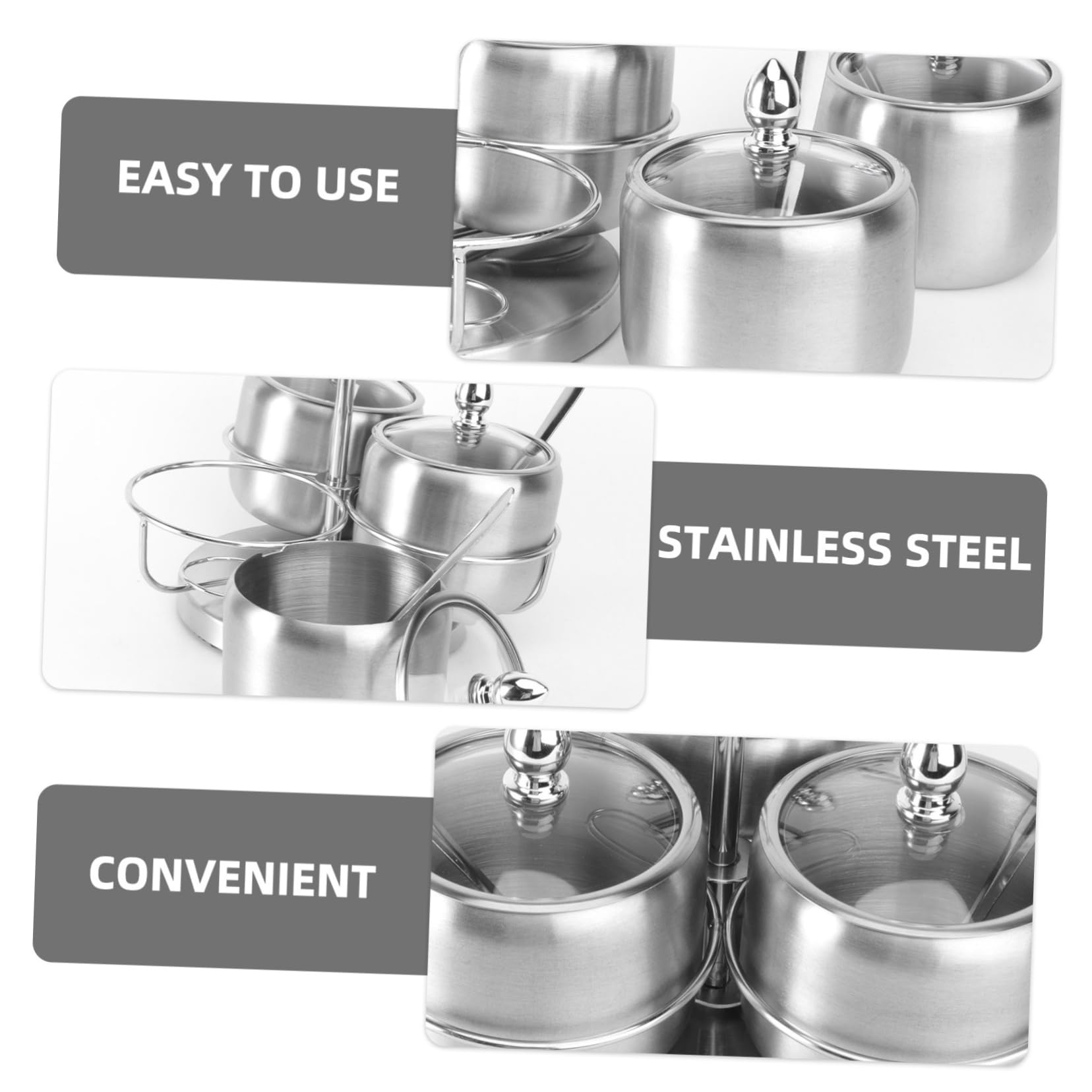 MAGICLULU Étagère à Épices Style Européen Récipient Condiments Porte-épices Étagère Épices Cuisine