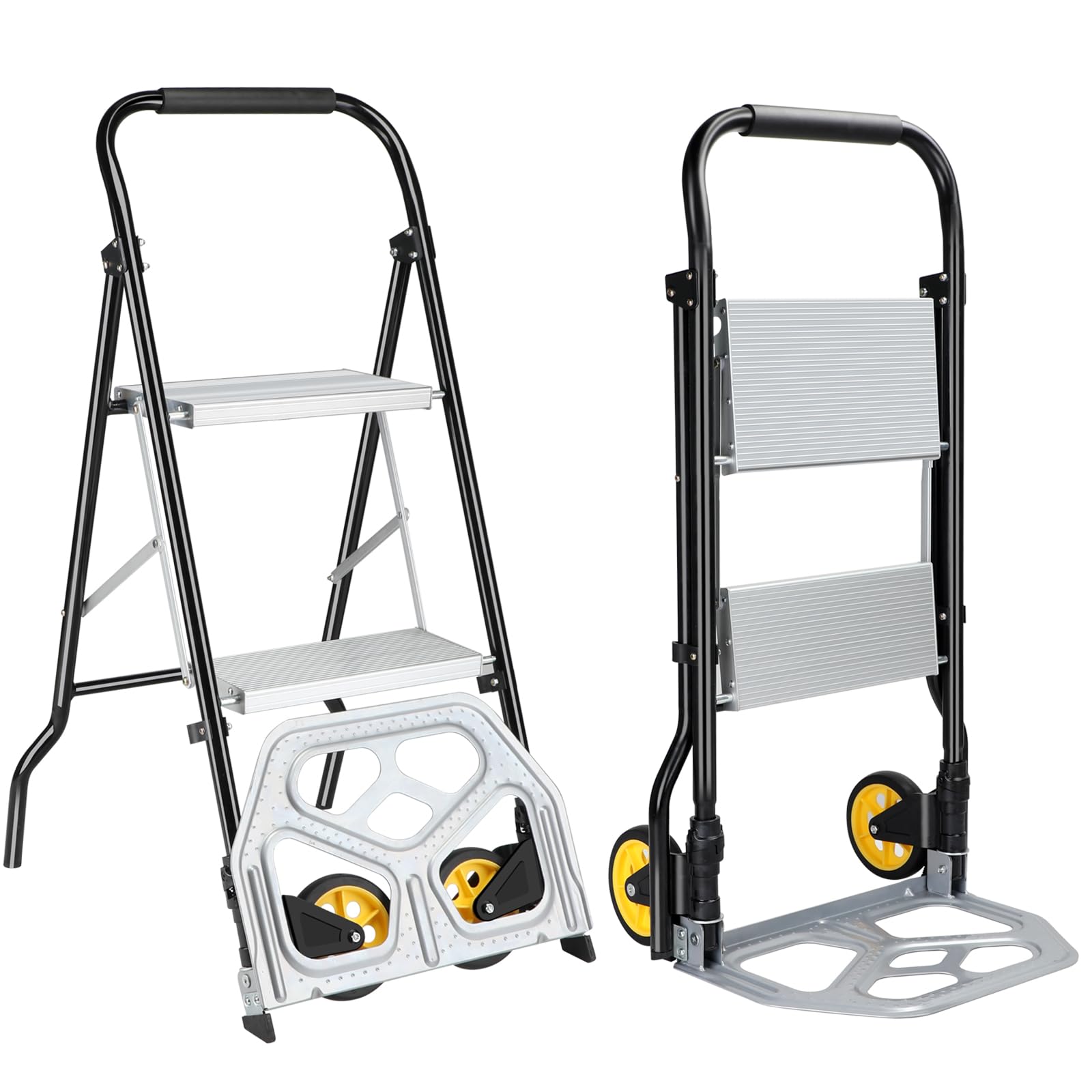 Carrello Pieghevole Ronlap Con 6 Ruote E Manico Telescopico - Porta Fino A 225 Kg, Compatto, Ideale Per Traslochi, Shopping E Viaggi