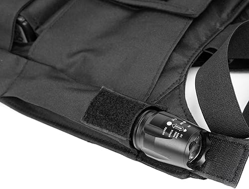 Miniatura 9 de LUITON Arnés de radio con tiras reflectantes, funda de hombro para chaleco de radio, soporte de chaleco de radio bidireccional, estuche para walkie