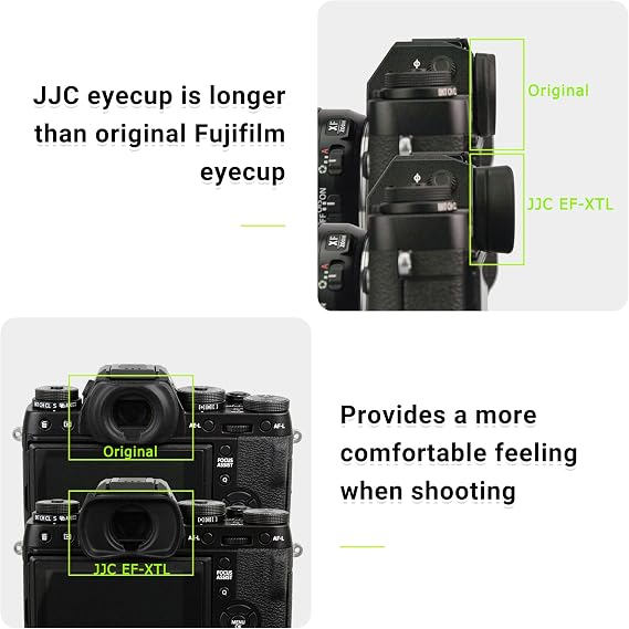 JJC Soft Eyecup Eye Cup Eyepiece for Fuji X-T5 X-T4 X-T3 X-T2 X-H2 X-H2S