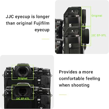 JJC Soft Eyecup Eye Cup Eyepiece for Fuji X-T5 X-T4 X-T3 X-T2 X-H2 X-H2S