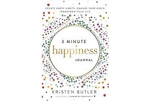 3 Minute Happiness Journal: Unlock Mindfulness, Gratitude, and Manifestation in Just 3 Minutes a Day