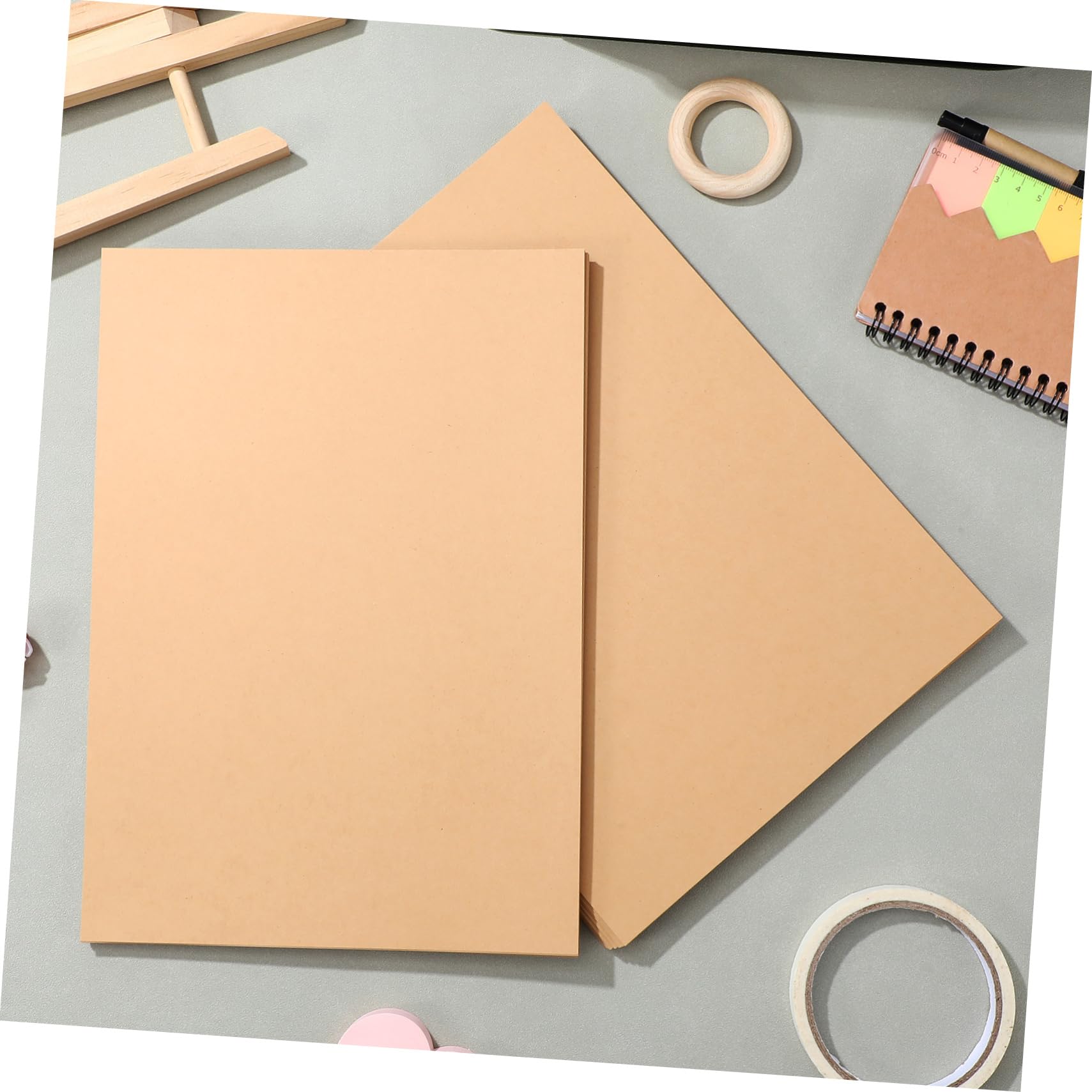 Lurrose 100pièces Papier Kraft Épais M² pour Scrapbooking Loisirs Créatifs et Projets Faits Main