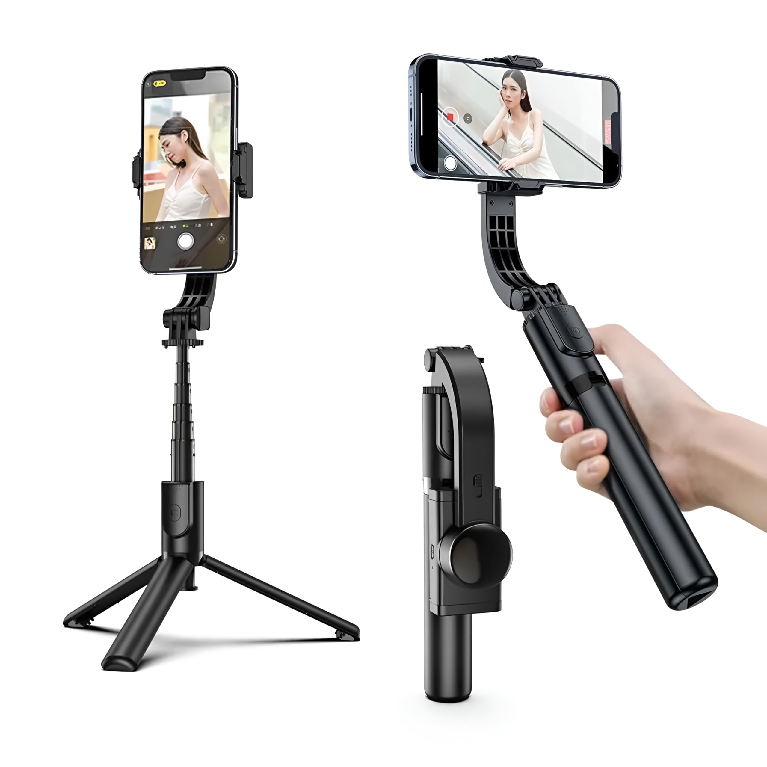 Digitek® (DSG 004) Single Axis Auto Balanced Foldable Tripod Smartphone Gimbal & Selfie Stick with Bluetooth Remote & Extendable Rod Compatible with Android & iOS (B0D8KVPVYV) Amazon Price History, Amazon Price Tracker