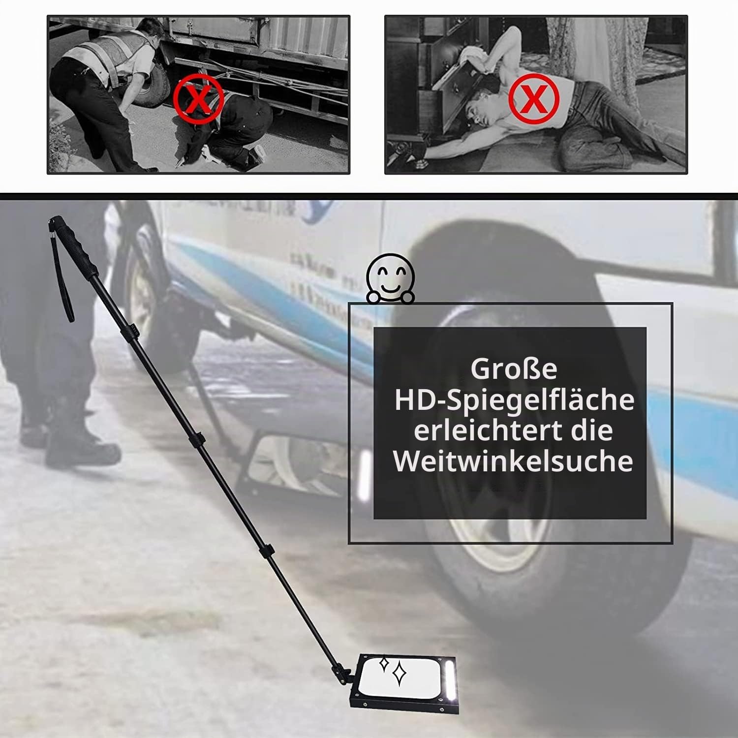 Teleskopierbarer Inspektionsspiegel Inspektionsspiegel Unter Fahrzeug