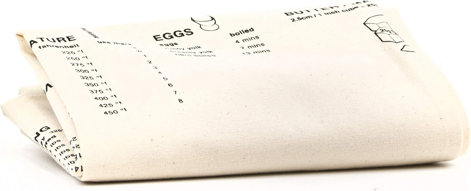 Suck UK - Baking Apron | Cooking Guide Kitchen Apron | Chef Aprons | Cotton Cooking Aprons | Full Length | 100% Unbleached Cotton Canvas | Machine Washable | Unisex