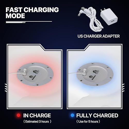 Miniatura 7 de MoNiBloom Mesa de cóctel LED de 16 pulgadas para bar con control remoto, recargable, 16 colores RGB cambiantes, mesa de pub iluminada, tambor