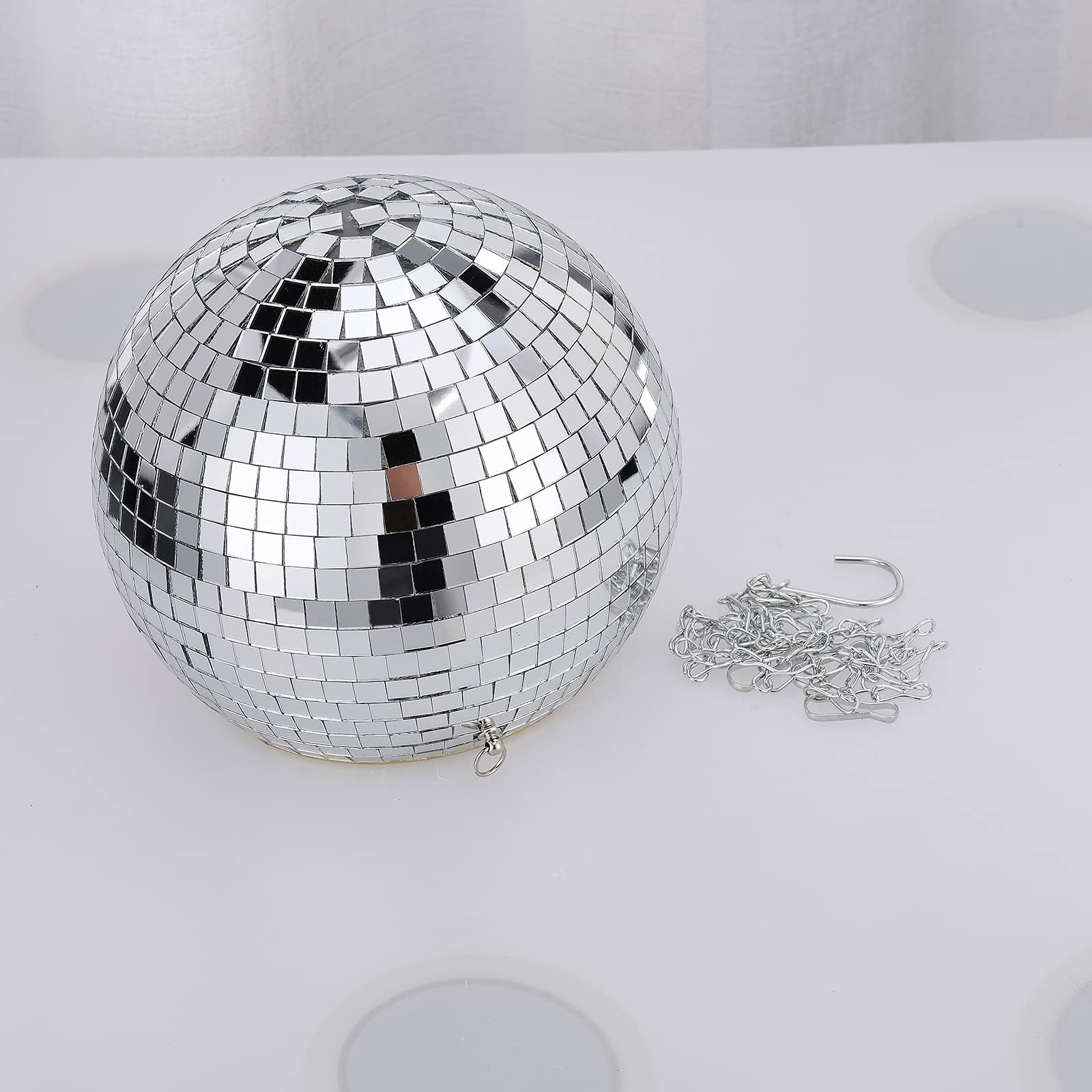 Boule à facettes - Pot à suspendre pour plantes d'intérieur - 20,3 cm - Avec crochet de plafond - Panier moderne pour plantes de fenêtre - Pour plafond intérieur - Décoration murale