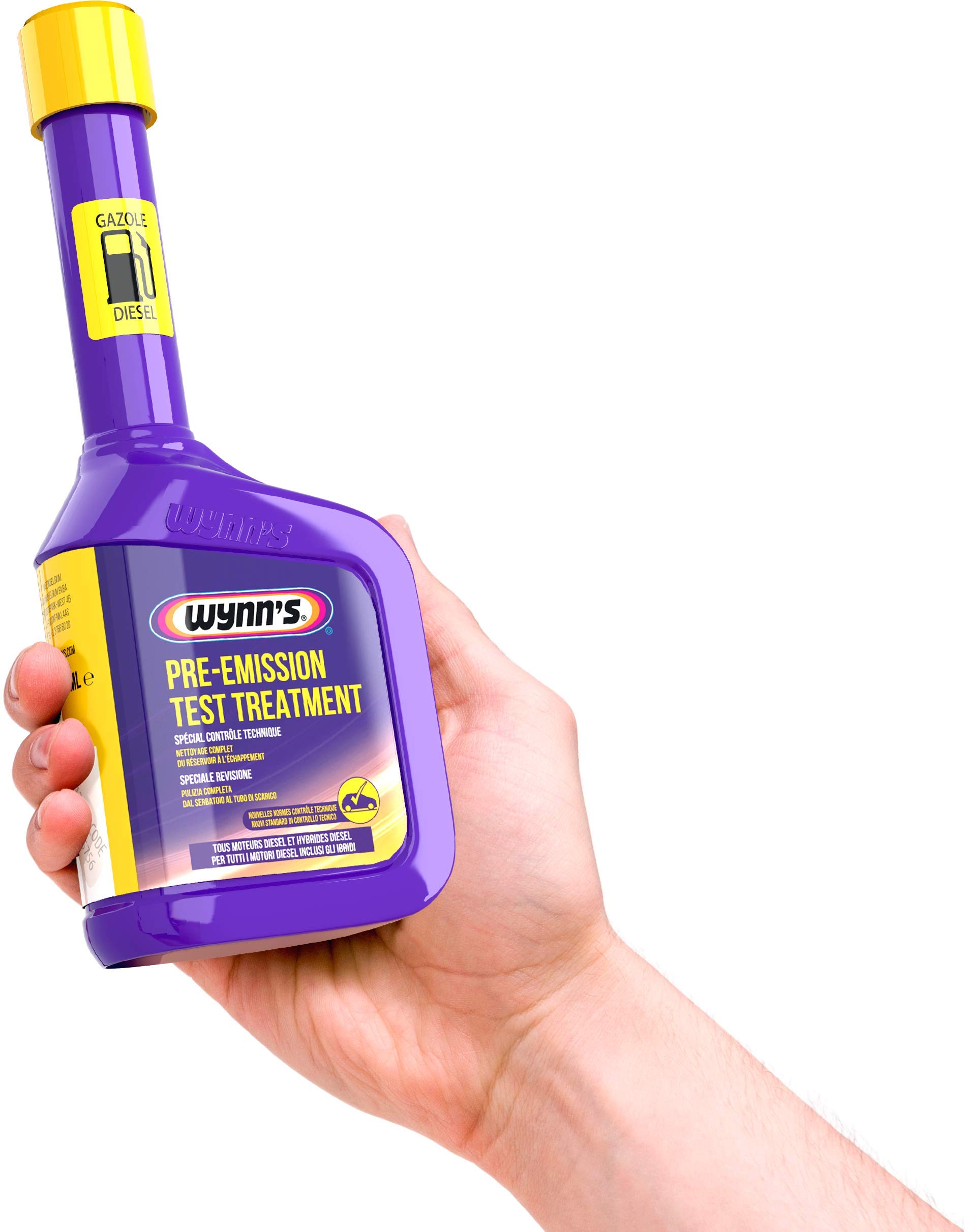 Wynn's Aditivo Control Técnico Diesel - Limpiador de inyectores - 325 ml | Reduce los Humos Negras - Limpia los Inyectores Diesel - Ayuda a Preparar el Vehículo para el Control Técnico