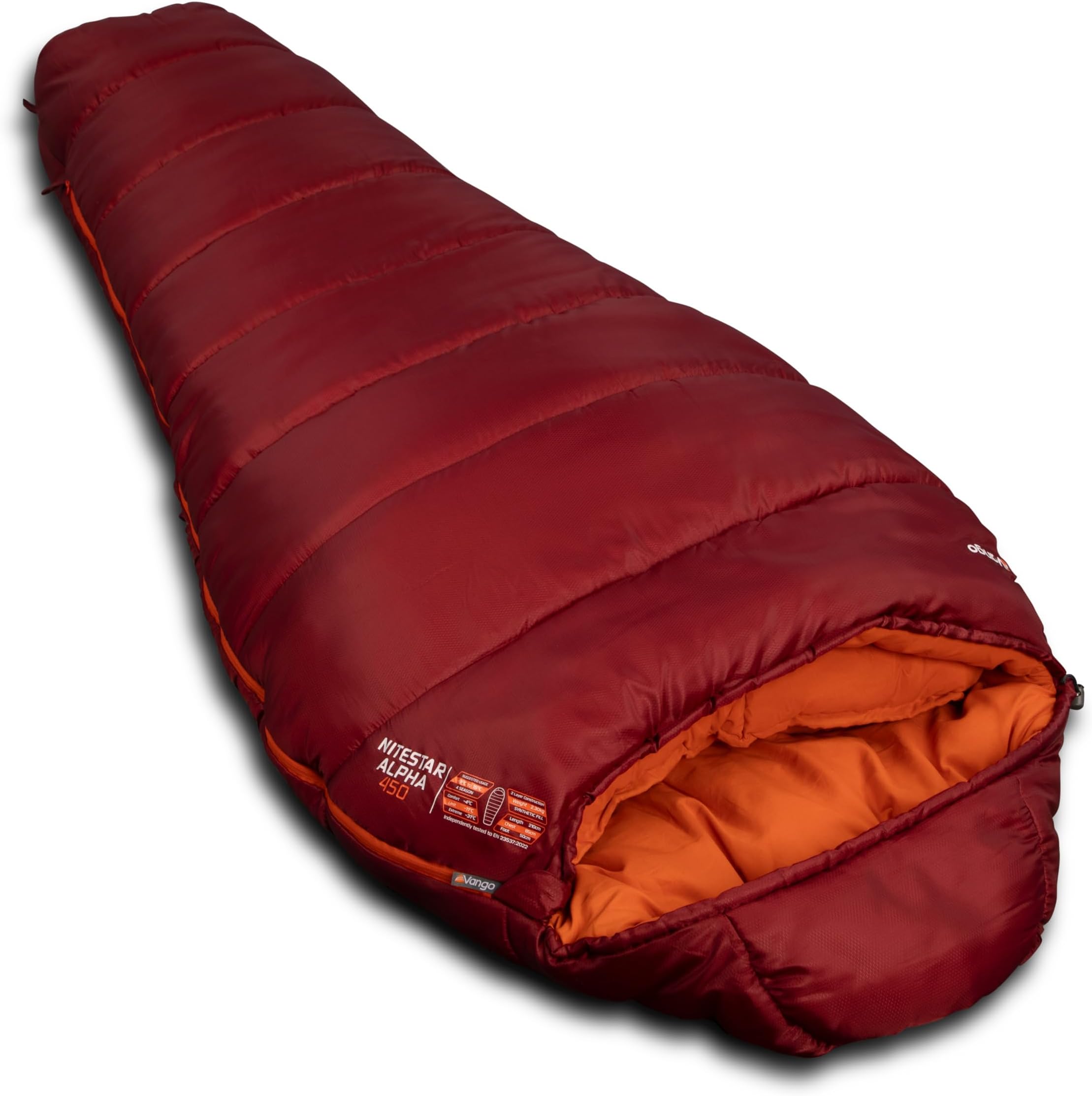 Nitestar Alpha Sleeping Bag - Duke of Edinburgh Recommended | Ultralight Mummy Sleeping Bag for Camping, Hiking, Outdoor, Backpacking