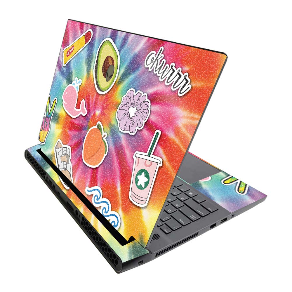 MightySkins Glossy Glitter Skin for Alienware M17 R3 (2020) & M17 R4 (2021) - VSCO Girl | Durable High-Gloss Glitter Finish | Easy to Apply and Change Style | Made in The USA