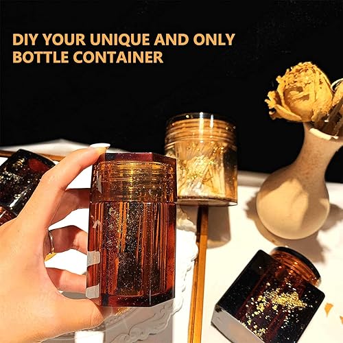 Miniatura 6 de MOUGIGI Molde de resina para caja, molde de resina para botellas, moldes de joyería para resina, caja de almacenamiento, moldes de resina de