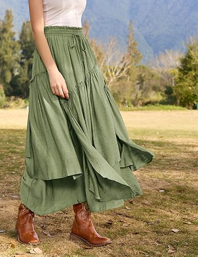 Miniatura 8 de Scarlet Darkness Faldas largas para mujer, disfraz renacentista, falda larga de pirata, talla grande con bolsillos